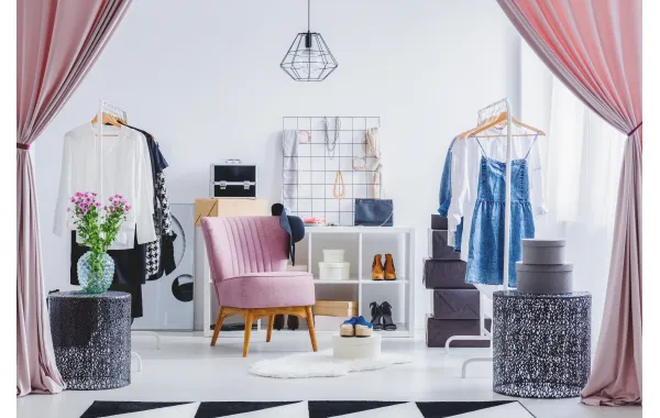 cabine d’essayage de boutique