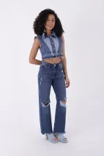 Bol Paça Kot Pantolon 1707-01-(28-33) Bol Paça Kot Pantolon 1707-01-(28-33)