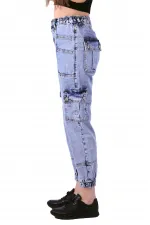 Parçalı Jogger Pantolon 924-08-(S-XL-6-2) Parçalı Jogger Pantolon 924-08-(S-XL-6-2)