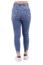 Paçası Mom Fit Kot Pantolon 884-01-(28-33) Paçası Mom Fit Kot Pantolon 884-01-(28-33)