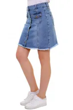 Kısa Kot Etek 105-06-(S-XL) Kısa Kot Etek 105-06-(S-XL)