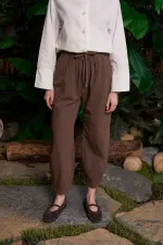 Balloon Linen Trousers HS705-78-(S-XL)