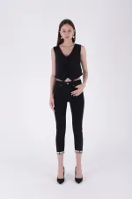 Paçası Taşlı Skinny Kot Pantolon 7037-23-(28-33) Paçası Taşlı Skinny Kot Pantolon 7037-23-(28-33)