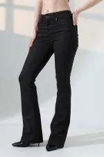 High Waisted and Flared Leg Skinny Jean  867-60-(27-32) Ancient Brown