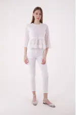 Duble Paça Skinny Kısa Boy Kot Pantolon  820-50-(30-36)