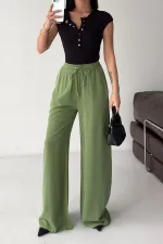 Lastikli Palazzo Pantolon  HS708-100-(S-XL)