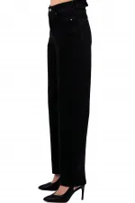 Tasseled Bottom Wide Leg Relax Jean 1726-23-(26-31) Regular Anthracite Tasseled Bottom Wide Leg Relax Jean 1726-23-(26-31) Regular Anthracite