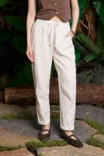 Havuç Keten Pantolon HS703-51-(S-XL) Havuç Keten Pantolon HS703-51-(S-XL)
