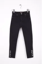 Paçası Dört Düğmeli Kot Pantolon 786-23-(28-33) Paçası Dört Düğmeli Kot Pantolon 786-23-(28-33)