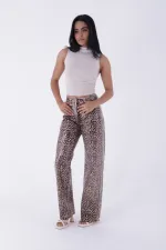 Leopar Palazzo Kot Pantolon  7028-80-(26-31)