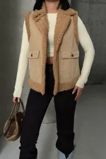 Kürklü Yelek 6171-70-(S-XL) Kürklü Yelek 6171-70-(S-XL)
