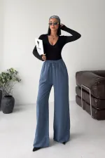 Elastic Waist Linen Pants HS700-98-(S-XL) Elastic Waist Linen Pants HS700-98-(S-XL)