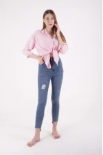 Asimetrik Paça Kot Pantolon 713-06-(28-33) Asimetrik Paça Kot Pantolon 713-06-(28-33)