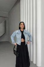 Veste en jean courte 641-18-(S-XL-6)