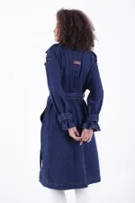 Kemerli Uzun Trençkot  6077-26-(S+L+4)