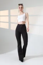 Flared Jeans with Darts on Front Waist  7021-10-(27-32) 