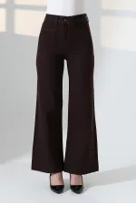 Front Pocket Detailed Jean  7079-78-(30-36) Brown