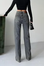 Argyle Patterned Jeans 7106-28-(26-31) Dark Blue Snow Denim Argyle Patterned Jeans 7106-28-(26-31) Dark Blue Snow Denim