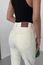 İspanyol Mom Fit Kot Pantolon  1706-80-(27-32)