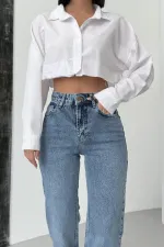 Yüksel Bel Straight Kot Pantolon 7033-06-(28-33)