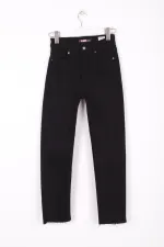 Dikişsiz Paça Mom Fit Kot Pantolon  764-07-(26-33-4-2)