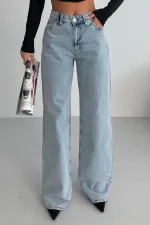 Bol Paça Baggy Relax Kot Pantolon 7031-14-(26-31)