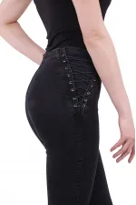 Yanı Bağcıklı Kot Pantolon 712-23-(28-33)