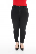 High Waisted Ankle Length Skinny Jean  815-03-(30-36) Anthracite Denim