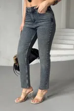 Serpme Yıldızlı Kot Pantolon 7040-28-(28-33) Serpme Yıldızlı Kot Pantolon 7040-28-(28-33)