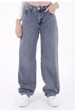 Baggy Jean with Dart Detail 7050-62-(26-29) Middle Blue - Tinted Baggy Jean with Dart Detail 7050-62-(26-29) Middle Blue - Tinted