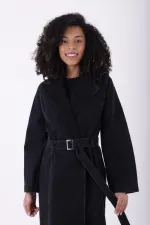 Belted Denim Trench Coat 6033-23-(S-XL-6-2) Belted Denim Trench Coat 6033-23-(S-XL-6-2)