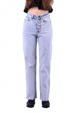 Dikişsiz Paça Beş Düğmali Relax Kot Pantolon 917-08-(27-32) Dikişsiz Paça Beş Düğmali Relax Kot Pantolon 917-08-(27-32)