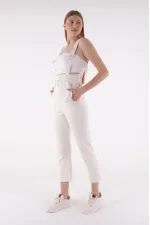 Beli Kemerli Salopet Tulum Kot Pantolon  327-80-(S-XL-6)