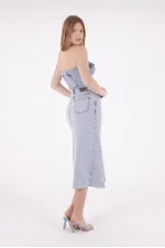 Uzun Kot Etek 1022-08-(S-XL-6) Uzun Kot Etek 1022-08-(S-XL-6)