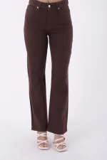 Dikişli Paça Relax Kot Pantolon 7026-78-(26-31)