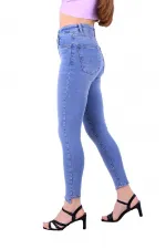 Asimetrik Paçalı Kot Pantolon  935-15-(28-33)