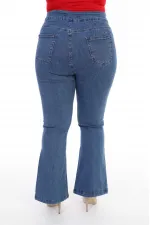 Dizden Yırtmaç Detaylı İspanyol Pantolon  700-01-(30-36)