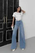 Geniş Paça Kot Pantolon  7082-15-(28-33)