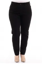 High Waisted Comfort Slim Ankle Length Jean  896-07-(30-36) Black
