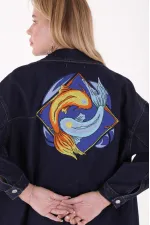 Embroidered Denim Jacket 6025-17-(S-XL) Embroidered Denim Jacket 6025-17-(S-XL)