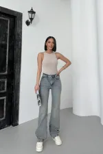 High Waist Straight Jeans 7033-62-(28-33)