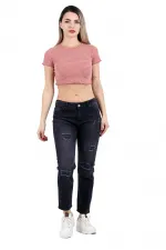 Boyfriend Yırtıklı Yamalı Kot Pantolon 899-03-(27-32) Boyfriend Yırtıklı Yamalı Kot Pantolon 899-03-(27-32)