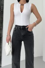 Yüksel Bel Straight Kot Pantolon 7033-33-(28-33)