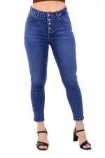 Önü 5 Düğmeli Skinny Kot Pantolon 755-06-(28-33) Önü 5 Düğmeli Skinny Kot Pantolon 755-06-(28-33)