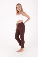 Dikişsiz Paça Mom Fit Kot Pantolon  764-78-(26-29-4)