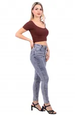 Önü 5 Düğmeli Skinny Kot Pantolon  755-22-(28-33)
