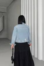 Veste en jean courte 641-18-(S-XL-6)