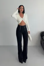 Çok Düğmeli İspanyol Kot Pantolon 7094-23-(27-32)