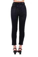 Yamalı Mom Kot Pantolon  1727-03-(28-33)