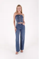 Bol Paça Relax Kot Pantolon  718-01-(26-28)